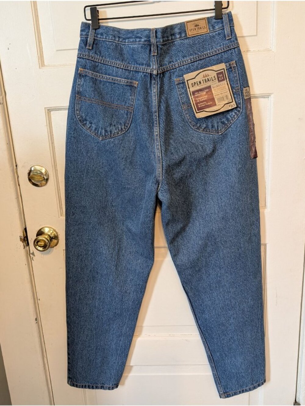 Open Trails Vintage Women's Jeans Size 16 Relaxed Fit Denim Outdoors Camping - Picture 2 of 5